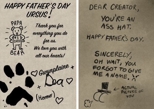 Gonna need an extra large envelope to handle all that salt…Happy Father’s Day