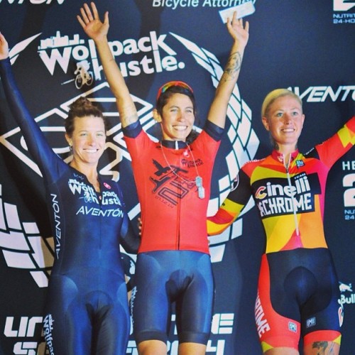 castellicycling: The women’s podium at @wolfpackhustle Fixed Civic Crit.