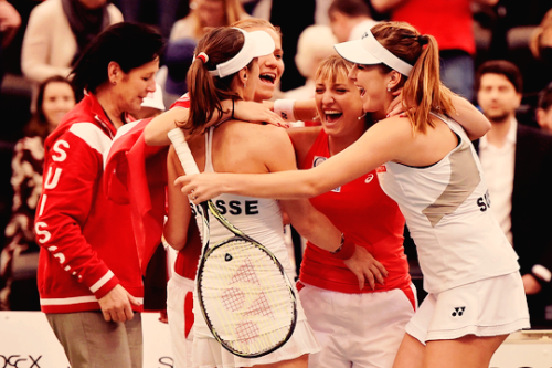 It feels great. The last time we were in the semis, Martina was part of the team, which is extraordi