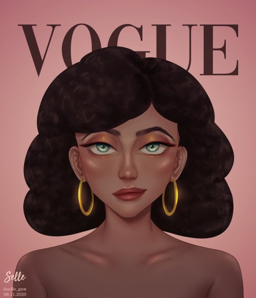 Vogue Challenge (Art Edition)I had fun coloring this, and supposedly, I&rsquo;m just going to pr