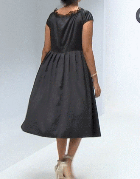 ASOS Curve Chi Chi Plus Satin Midi Prom Dress