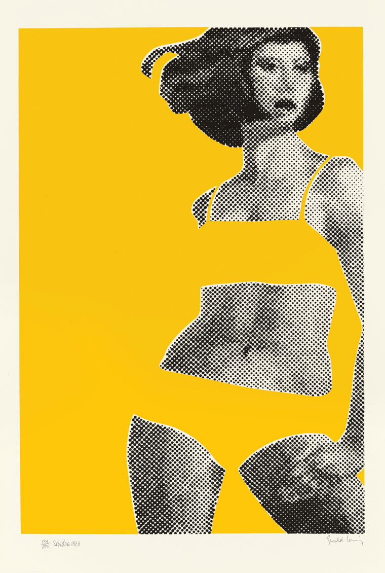 ein-bleistift-und-radiergummi:  Gerald Laing ’SANDRA (BABY BABY WILD THINGS)‘ 1968.