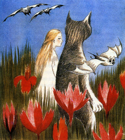 huariqueje:Alice in Wonderland illustrated by Tove Jansson Finnish painter illustrator 1914-2001
