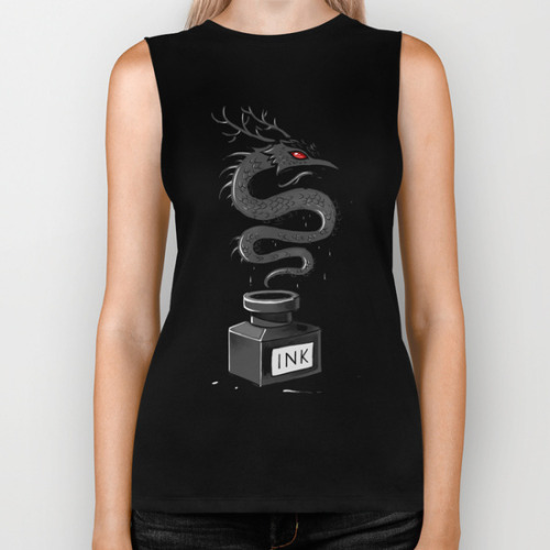 chrisbmarquez:  -Biker Tank of the Day- Ink Dragon by Freeminds - Get it