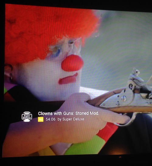 dio-brando-did-nothing-wrong:aspara-gus:im watching youtube and this 55 minute ad of a clown shootin
