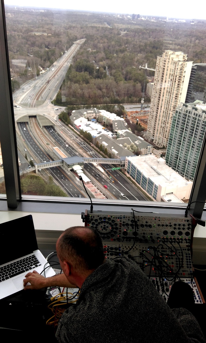 bazedjunkiii:  a man and his machine.monsieur fleury and his buchla synthesizer photographed