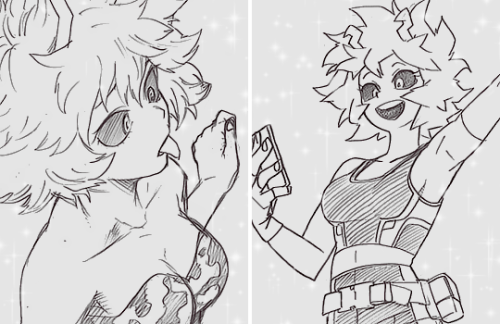 kilruas: ✩ Ashido Mina ⋆ 芦戸三奈 + Horikoshi’s Sketches ✩