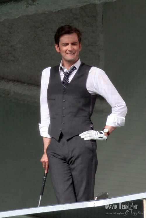 primavega:Things that we lost:David Tennant on set of unreleased series Rex Is Not Your Lawyer, 2009