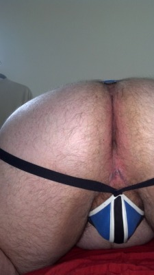 kabutocub:  Me in my new Nasty Pig jock! (rear) I REALLY wish you were here Javi! ;) // Submitted by: thedarkrook UNF UNF UNFFF.  Trust me I wish I was there. Grrr 