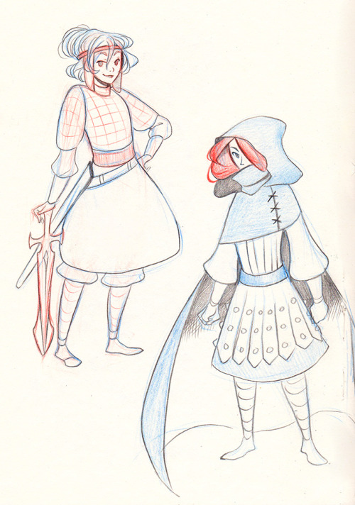 miyuli:Some warrior ladies from my sketchbook!I don’t know much about armour so if I made any mistak