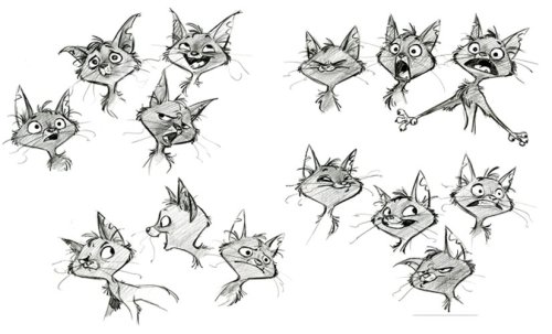 penciltests:“Bolt” (2008)Character designs