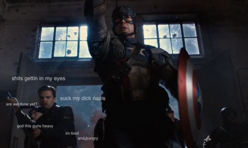 absofmarvel: i know Bucky is super loyal and all, but do ever wonder if he just silently bitches? Bi