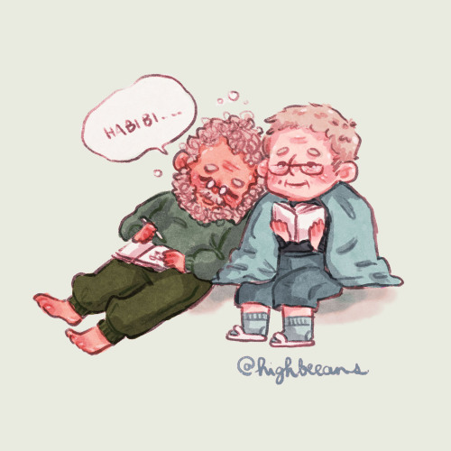 Just two grandpas being actual grandpas. Drew this for mehmeh because she had grandpa thoughts. Plea