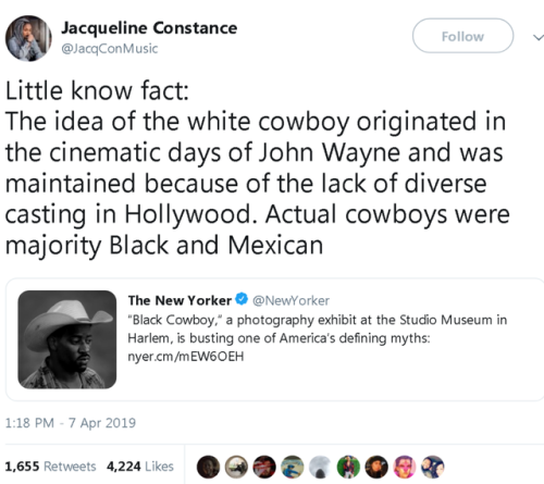classyblacksoul: imblacmajik: imblacmajik: That’s dope A History Of Black Cowboys And The Myth T