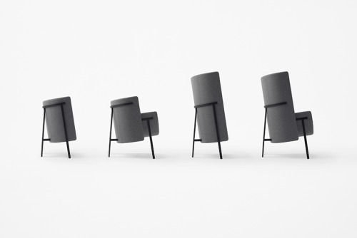 The Kite Chair by NendoIn the search for a comfortable chair with a small footprint for common space