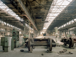 :  Abandoned train workshop, Germany. 