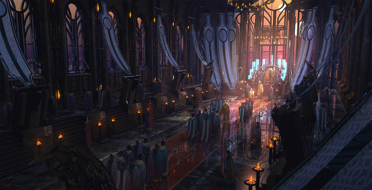 conceptartworld:Check out this great environment concept art piece “Coronation”