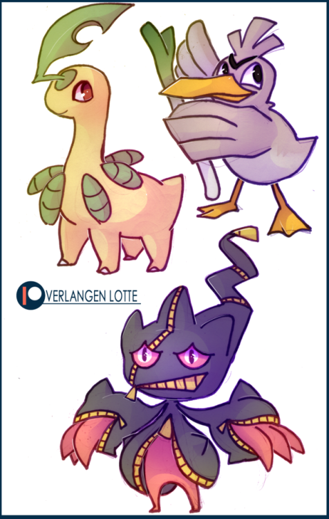 verlangenlotte: buncha Pokemon doodles for my Patreon the last couple months!  You can subscribe her