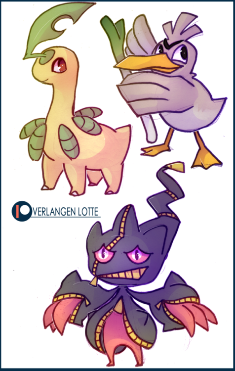 verlangenlotte: buncha Pokemon doodles for my Patreon the last couple months! You can subscribe her