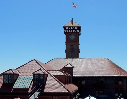 Rooflines and Tower, Portland Union Station, Oregon, 2015.