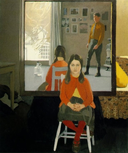 igormaglica:Fairfield Porter (1907-1975), The Mirror, 1966.oil on canvas, 72 x 60 inches