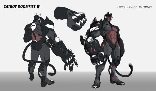 Pounce on your enemies with Catboy Doomfist! A fanskin by yours truly :)