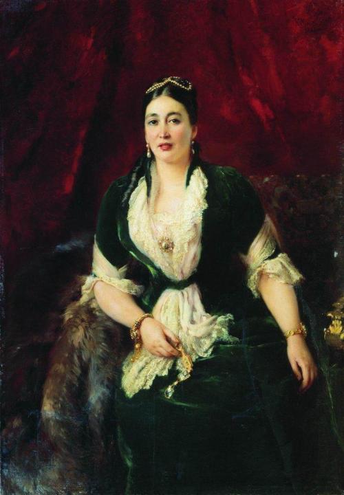 Portrait of Tradeswoman E.Rastorgueva, 1885, Konstantin Makovskyhttps://www.wikiart.org/en/konstanti