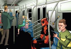 deadpoolic:  I swear I need a whole issue just Wade in NYC and everyone mistakes him for Spidey. 