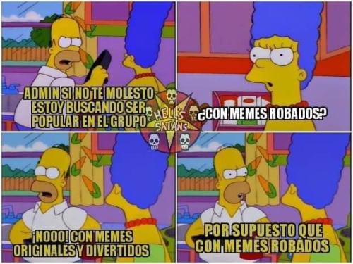 Memes de Los Simpsons en español en Facebook http://bit.ly/2pe8OpA