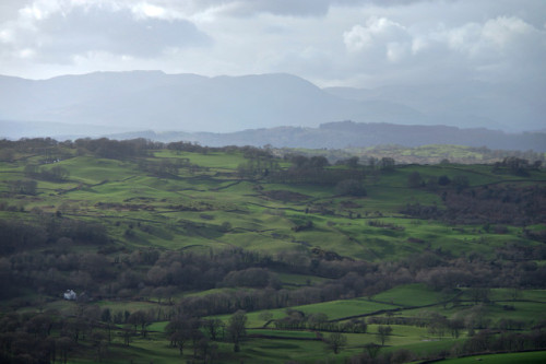 Lake District landscape: from Scout Scar, looking westish.