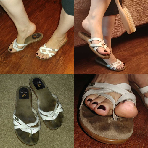 Any foot or sandal fetish fans want to buy the Queen’s well worn sandals? Only one pair. Free USPS P