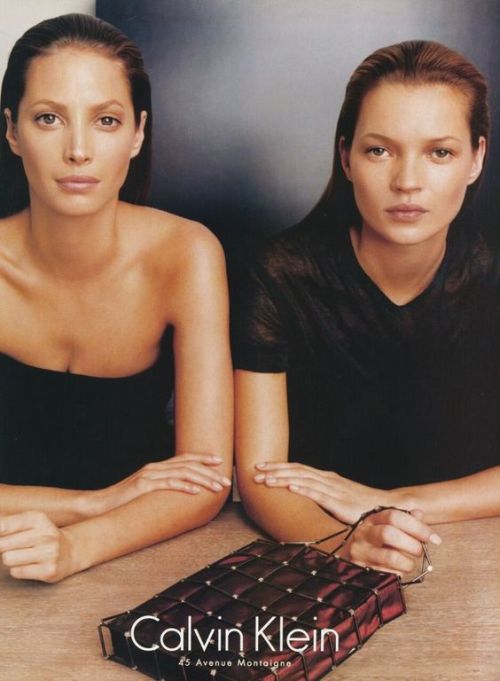 a-state-of-bliss: Christy Turlington & Kate Moss for Calvin Klein 1998
