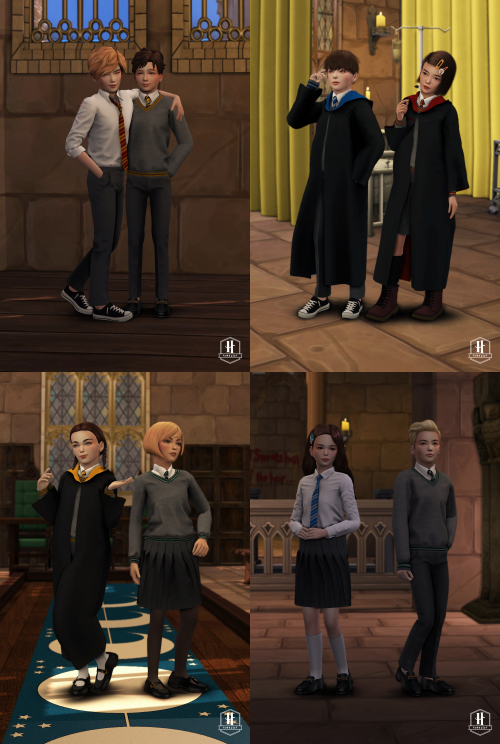  Kiro_Hogwarts uniform set (remaster) +Kids version remastered version of the Hogwarts uniform relea