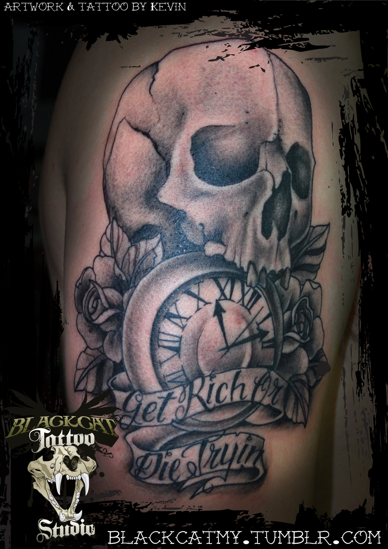 Get rich or die trying  Kenneth montero tattoo artist  Facebook