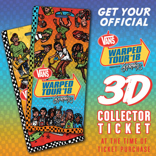 Vans Warped Tour — 3D SOUVENIR TICKET 