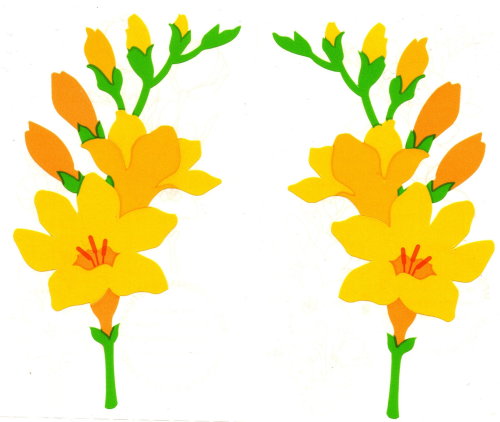 1992 Yellow Daffodil Stickers by Mrs. Grossman’sfrom my personal collection
