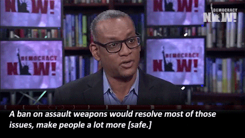 democracynow:  Is the effort to tie gun purchases to a terror watch list, known as “No Fly, No Buy,” a first step toward gun control or a dangerous precedent?Democrats taking part in the House sit-in are pushing for votes to expand background checks