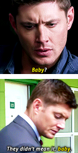jaredandjensen:  Dean + “Baby” 