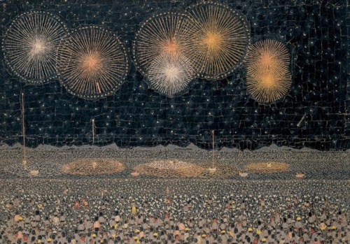 huariqueje:Nagaoka Fireworks    -   Kiyoshi  Yamashita  1950Japanese  1922-1971