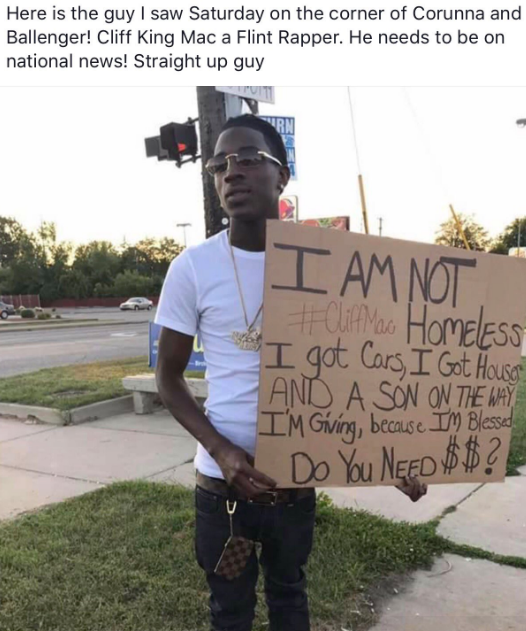 black-to-the-bones:Helping your community is vital. He is one of those who uses his
