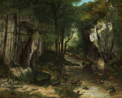 Gustave Courbet (Ornans, 1819 - La Tour-De-Peilz 1877); Le Ruisseau Du Puits Noir