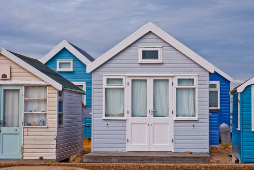 Beach Huts, Mudeford by RJE58 on Flickr.