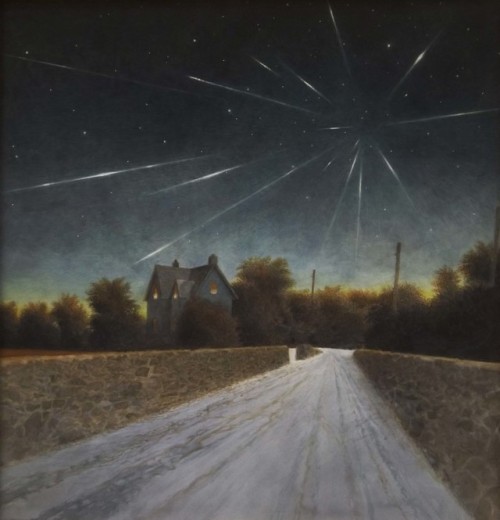 Perseids   -     Greg Mort , 2015American, b.1952-Watercolour on paper , 24 x 24 in.