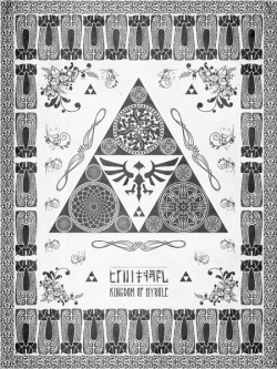 kokiri-zoku:  Hylian Triforce Poster 