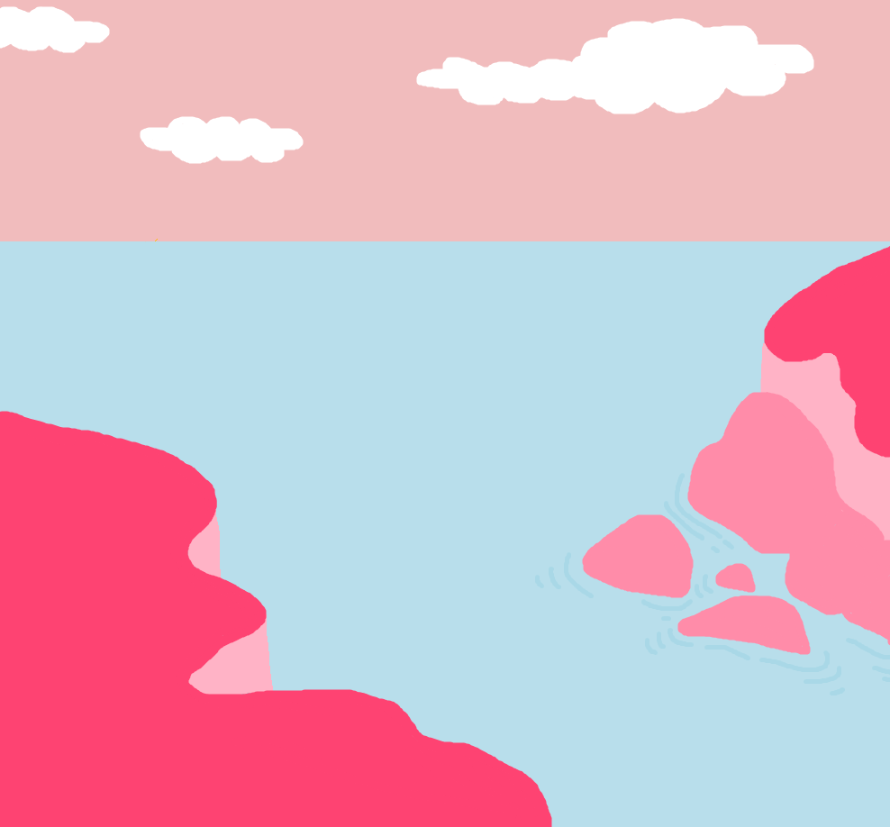 lazybonesillustrations:   Gordon’s Bay//lazybonesillustrations Drawn on MS Paint