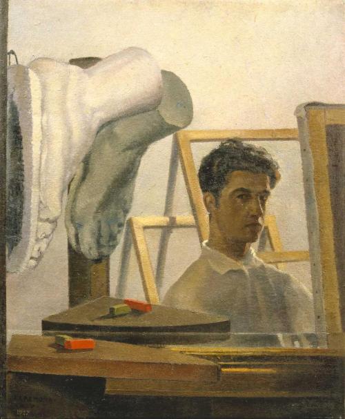 grundoonmgnx:  Italo Cremona,   Self Portrait,  1927,  Oil on canvas,  64 x 53 cm  