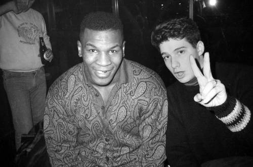 Adam and Mike Tyson at Roxy’s NYC. Ricky Powell, 1986.