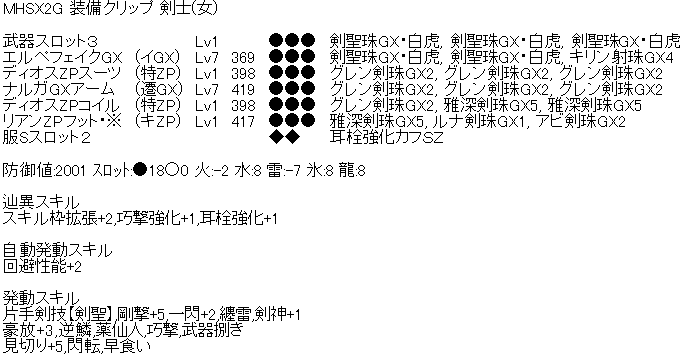 汐風順モンハン日記