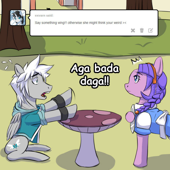 taboopony:  ask-zephyr-wing:  Wing Thought: “I’d like to order a date with you.