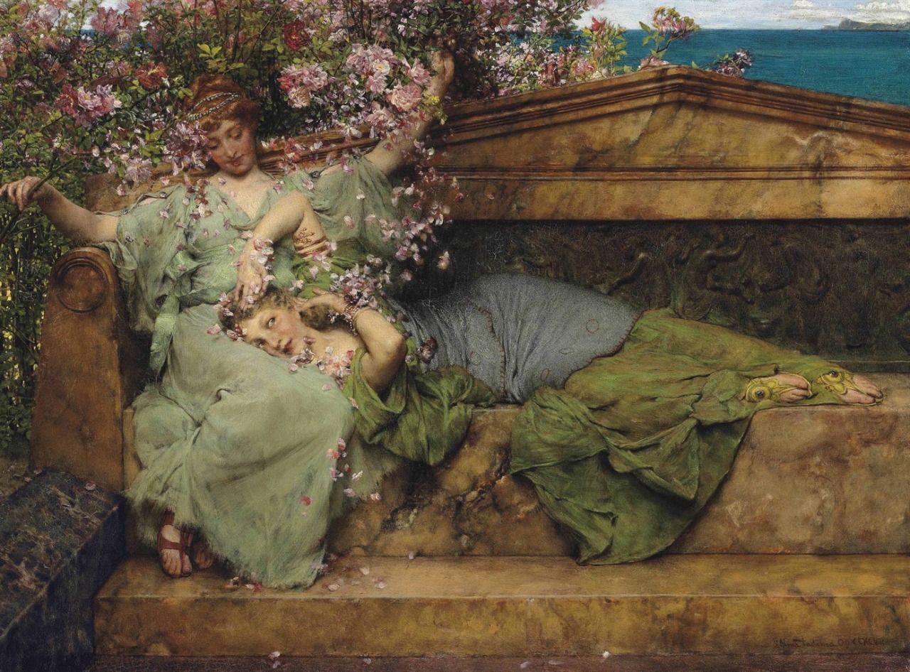 specialformytaste:  dekehlmark:  Lawrence Alma-Tadema (1836-1912), In a Rose Garden